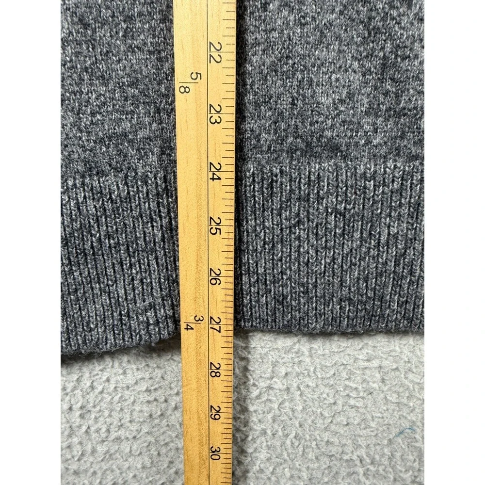 Banana Republic Filpucci Sweater Mens Large Gray Merino Wool Blend Tight Knit